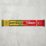 Global Soccer Event 2026 Australia Vs Turkey Football Scarf Dual Color