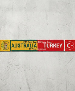 Global Soccer Event 2026 Australia Vs Turkey Football Scarf Dual Color
