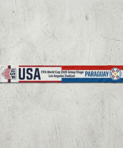 Global Soccer Event 2026 Usa Vs Paraguay Football Scarf Fringed Trim