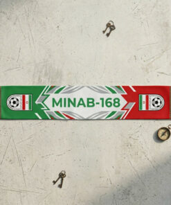 Global Soccer Event 2026 Minab-168 Football Scarf Gray Tassels