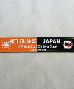 Global Soccer Event 2026 Netherlands Vs Japan Football Scarf Dual Color