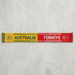 Global Soccer Event 2026 Australia Vs Turkey Football Scarf Vancouver Edition