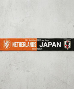 Global Soccer Event 2026 Netherlands Vs Japan Football Scarf National Crests