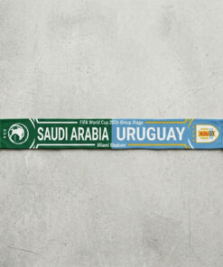 Global Soccer Event 2026 Saudi Arabia Vs Uruguay Football Scarf Vibrant Print