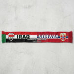 Global Soccer Event 2026 Iraq Vs Norway Football Scarf Split Colors