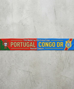 Global Soccer Event 2026 Portugal Vs Congo DR Football Scarf Fringed Ends