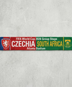 Global Soccer Event 2026 Czechia Vs South Africa Football Scarf Atlanta Edition