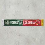 Global Soccer Event 2026 Uzbekistan Vs Colombia Football Scarf Bold Graphics