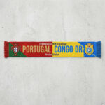 Global Soccer Event 2026 Portugal Vs Congo DR Football Scarf Bold Lettering
