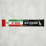 Global Soccer Event 2026 IR Iran Vs New Zealand Football Scarf Fringed Edge
