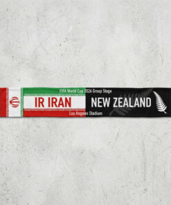 Global Soccer Event 2026 IR Iran Vs New Zealand Football Scarf Fringed Edge