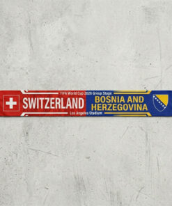 Global Soccer Event 2026 Switzerland Vs Bosnia And Herzegovina Football Scarf Fringed Ends