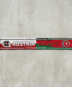 Global Soccer Event 2026 Austria Vs Jordan Football Scarf San Francisco