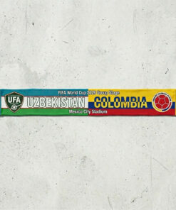 Global Soccer Event 2026 Uzbekistan Vs Colombia Football Scarf Half Design
