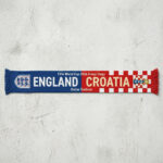 Global Soccer Event 2026 England Vs Croatia Football Scarf Dallas Edition