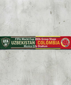 Global Soccer Event 2026 Uzbekistan Vs Colombia Football Scarf Contrast Style