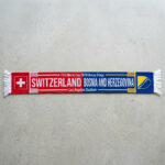 Global Soccer Event 2026 Switzerland Vs Bosnia And Herzegovina Football Scarf Dual Crest