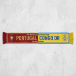Global Soccer Event 2026 Portugal Vs Congo DR Football Scarf Two Tone