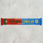Global Soccer Event 2026 Portugal Vs Congo DR Football Scarf Half Design