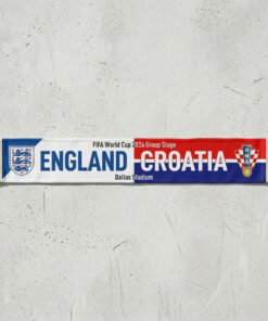 Global Soccer Event 2026 England Vs Croatia Football Scarf Bold Typography