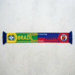 Global Soccer Event 2026 Brazil Vs Haiti Football Scarf Two Tone