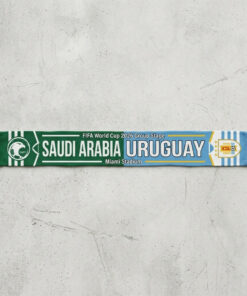 Global Soccer Event 2026 Saudi Arabia Vs Uruguay Football Scarf National Crests