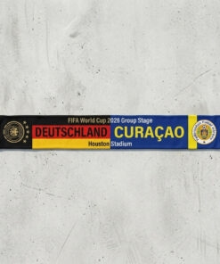 Global Soccer Event 2026 Germany Vs Curaçao Football Scarf National Crests