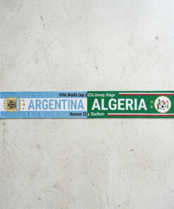 Global Soccer Event 2026 Argentina Vs Algeria Football Scarf Dual Crest