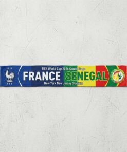 Global Soccer Event 2026 France Vs Senegal Football Scarf Fringed Ends