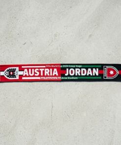 Global Soccer Event 2026 Austria Vs Jordan Football Scarf Match Souvenir