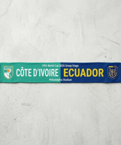 Global Soccer Event 2026 Côte D’Ivoire Vs Ecuador Football Scarf Stadium Edition
