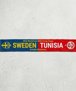 Global Soccer Event 2026 Sweden Vs Tunisia Football Scarf Two Sided