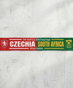 Global Soccer Event 2026 Czechia Vs South Africa Football Scarf Half Design
