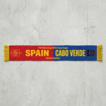 Global Soccer Event 2026 Spain Vs Cabo Verde Football Scarf Bold Typography