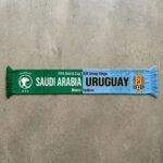 Global Soccer Event 2026 Saudi Arabia Vs Uruguay Football Scarf Dual Color