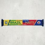 Global Soccer Event 2026 Brazil Vs Haiti Football Scarf Bold Lettering