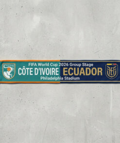 Global Soccer Event 2026 Côte D’Ivoire Vs Ecuador Football Scarf Dual Color