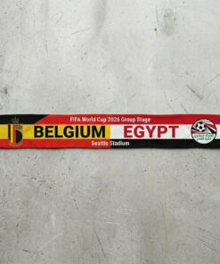 Global Soccer Event 2026 Belgium Vs Egypt Football Scarf National Emblems