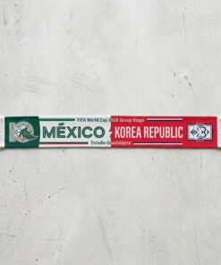 Global Soccer Event 2026 Mexico Vs Korea Republic Football Scarf Contrast Style