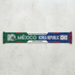 Global Soccer Event 2026 Mexico Vs Korea Republic Football Scarf Green Blue