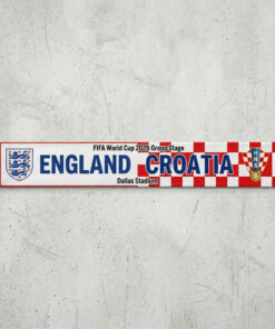 Global Soccer Event 2026 England Vs Croatia Football Scarf Fringed Ends