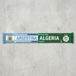 Global Soccer Event 2026 Argentina Vs Algeria Football Scarf Fringed Ends