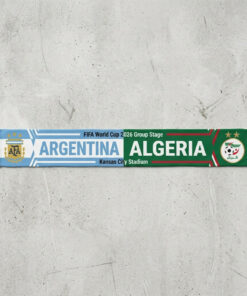 Global Soccer Event 2026 Argentina Vs Algeria Football Scarf Fringed Ends