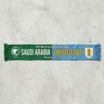 Global Soccer Event 2026 Saudi Arabia Vs Uruguay Football Scarf Contrast Tones