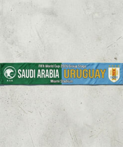 Global Soccer Event 2026 Saudi Arabia Vs Uruguay Football Scarf Contrast Tones