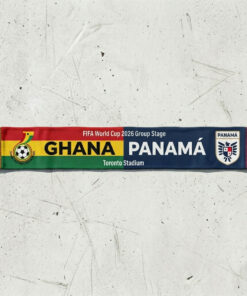 Global Soccer Event 2026 Ghana Vs Panama Football Scarf Bold Typography