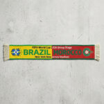 Global Soccer Event 2026 Brazil Vs Morocco Football Scarf Group Stage