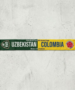 Global Soccer Event 2026 Uzbekistan Vs Colombia Football Scarf Mexico City