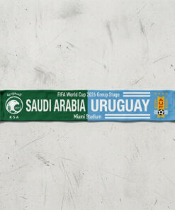 Global Soccer Event 2026 Saudi Arabia Vs Uruguay Football Scarf Stadium Edition