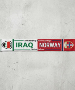 Global Soccer Event 2026 Iraq Vs Norway Football Scarf Two Tone